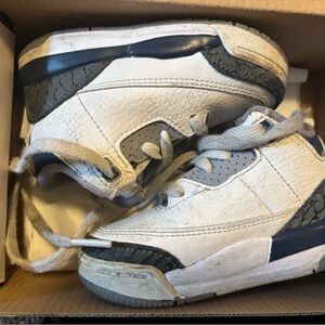 Jordan Kids Sneakers White and Gray